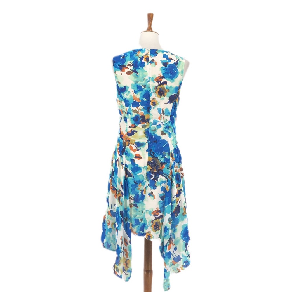 Esley Sleeveless Floral Watercolor Print Dress - Picture 4 of 5